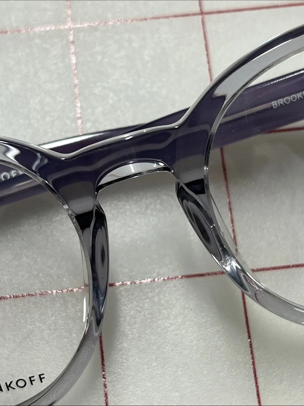 REBECCA MINKOFF NWOT Brooke 2 Preppy Academia Translucent Lilac Round Frames 49